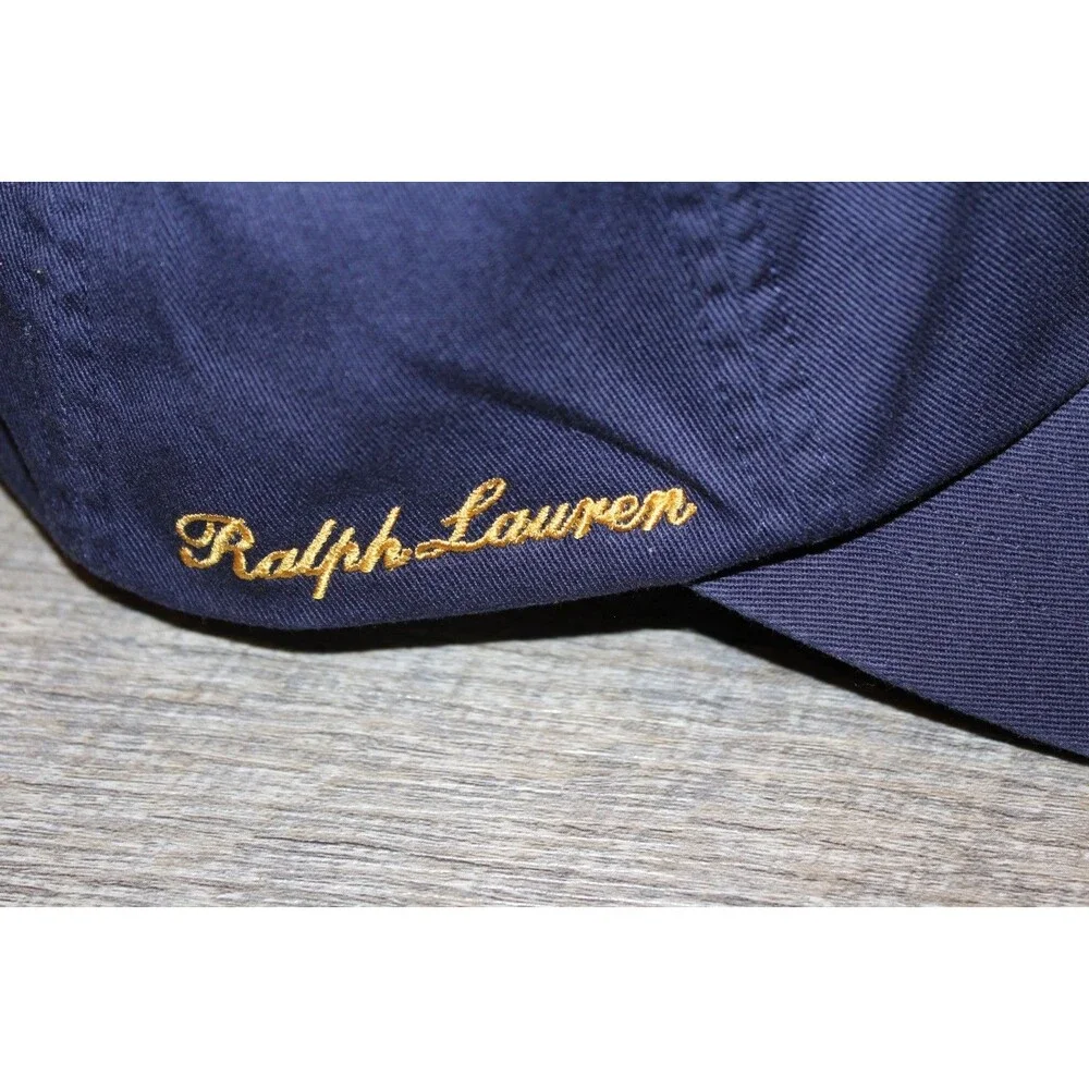 NWT Polo Ralph Lauren Men's Polo Pony Embroided Crest Baseball Cap OSFA BLUE